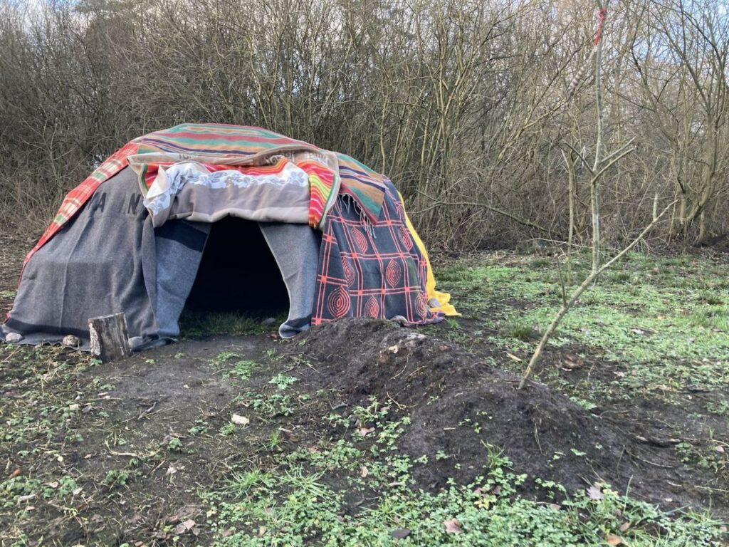 Schwitzhütte am Tag